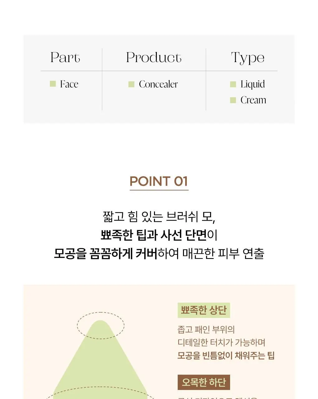 [모공블러/파데+컨실러] 피카소 태핑커버 브러쉬/퍼프 (4종 중 택1) 상세페이지 6